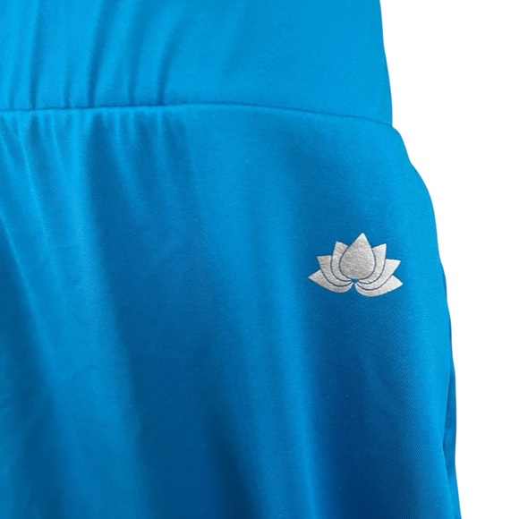 Snoga Ankle Fit Athletic Skirt with Leggings Electric Blue Plus Size Women's 3X - Picture 3 of 4